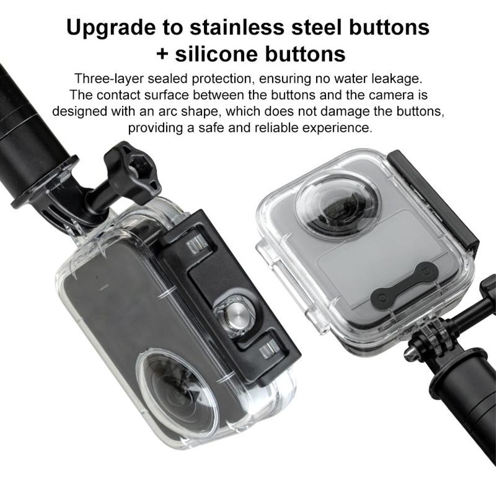 DJI Osmo 360 dybt vandtæt etui op til 50 m med silikone linsedæksel