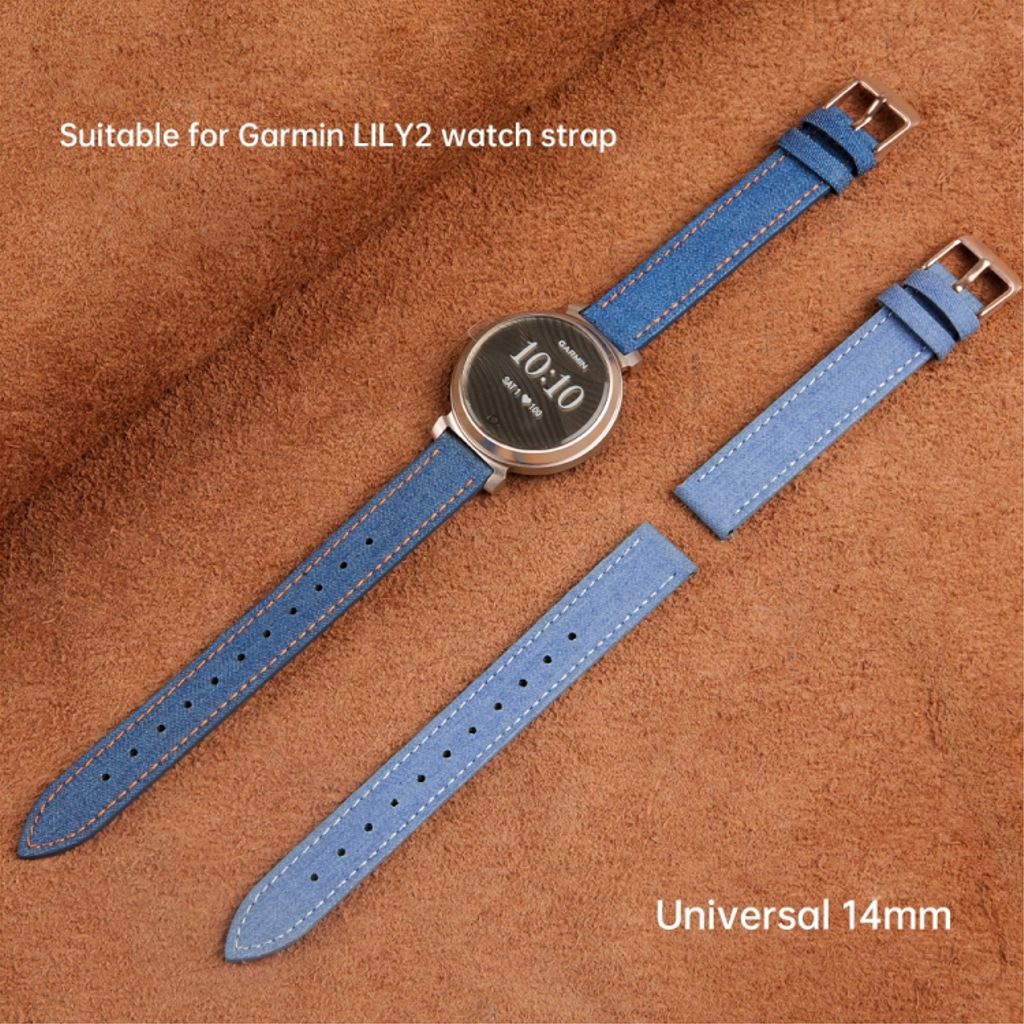 Garmin Lily 2 Kockarmband i linnetyg - Blå
