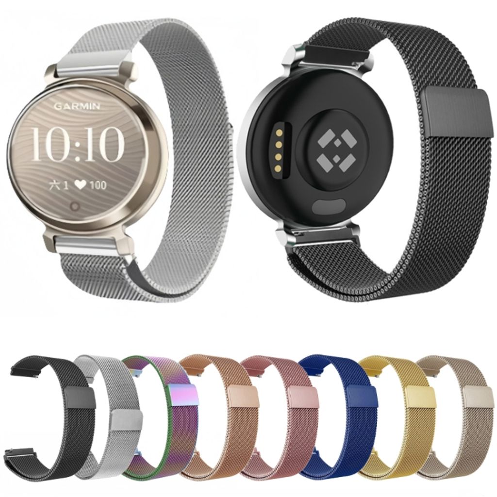Garmin Lily 2 Kockarmband milanese i rostfritt stål - Roséguld