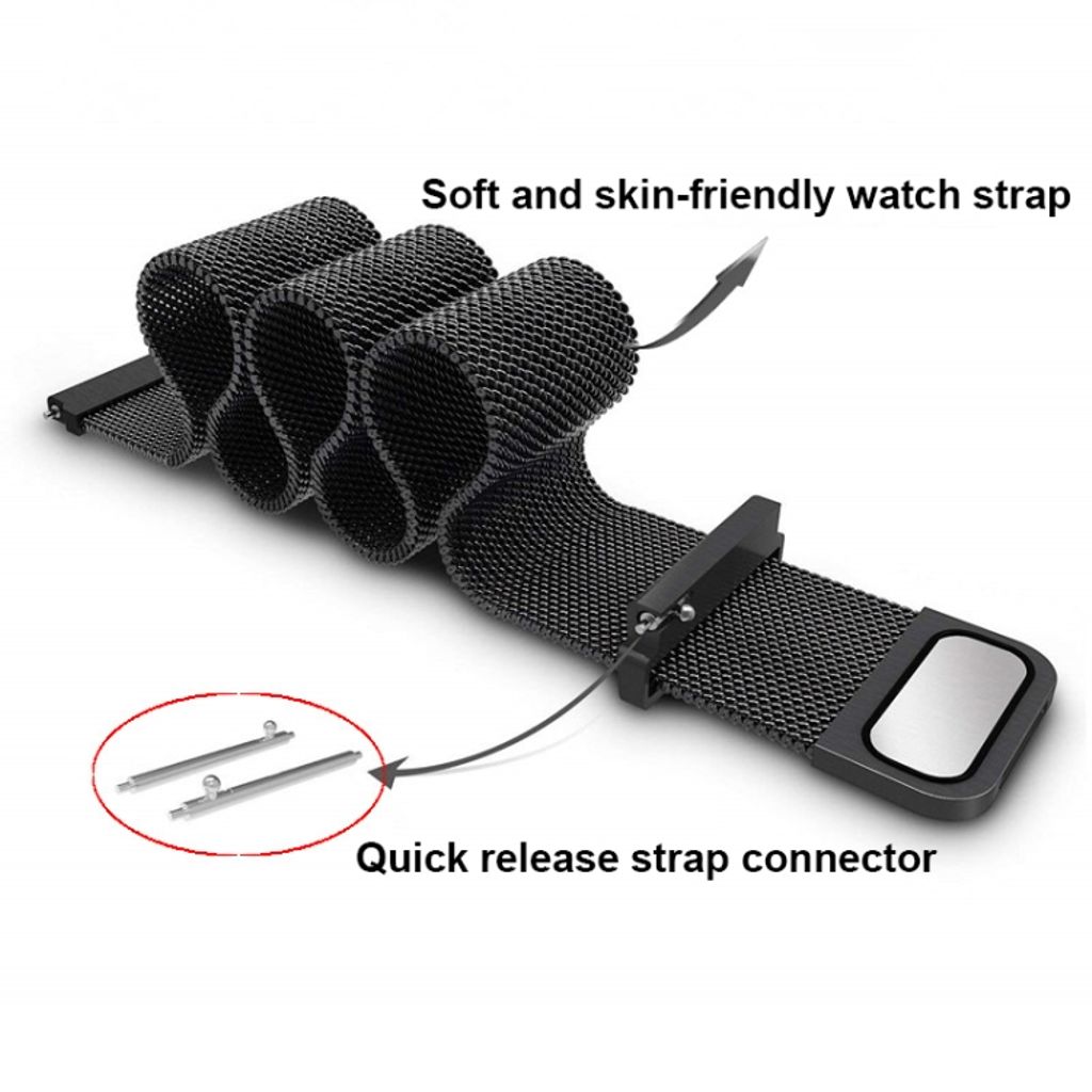 Garmin Lily 2 Kockarmband milanese i rostfritt stål - Guld