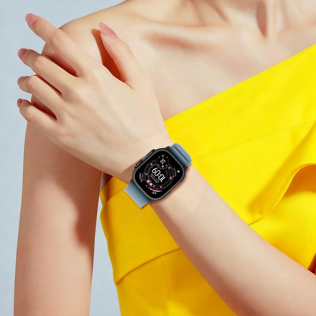 xDfind Apple Watch 49mm/46mm/45mm/44mm/42mm kellonranneke nailonia - vihreä