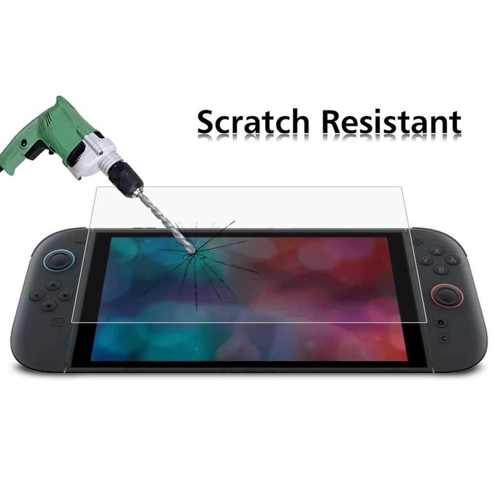 Karkaistusta lasista valmistettu näytönsuoja Nintendo Switch 2:lle / 0.26 mm / 9H