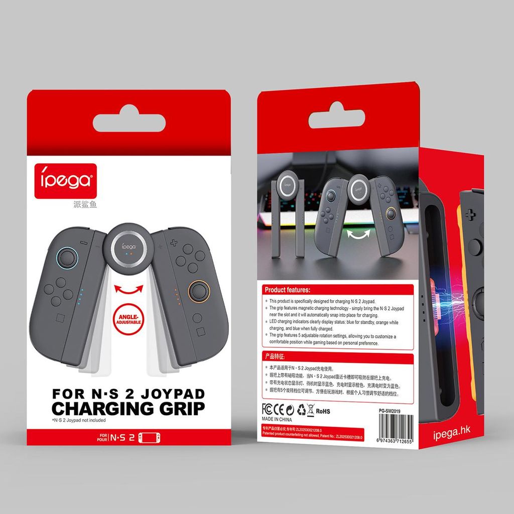 Nintendo Switch 2:n latauskahva – musta