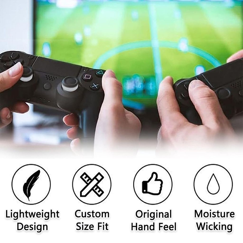 XDcase Precisionsrings 16-pack för PS4/PS5/Xbox/Switch/Stadia – Svart/Grå