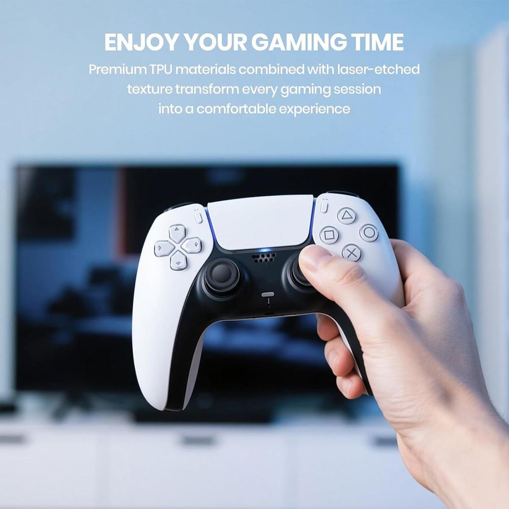 XDcase Joystick tommelfingergreb til PS5 / PS4, 10-pak – Sort