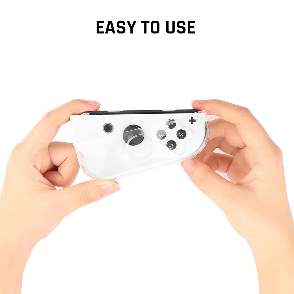 Nintendo Switch 2 Joy-Con beskyttelsesdeksel og joystick-deksel – gjennomsiktig