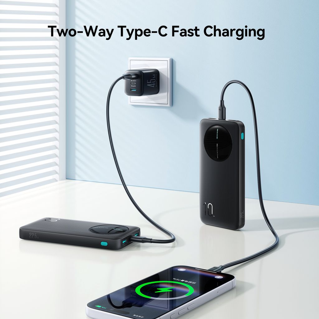 Joyroom JR-PBF12 Pro 22.5W Snabbladdande Powerbank 10000mAh – svart