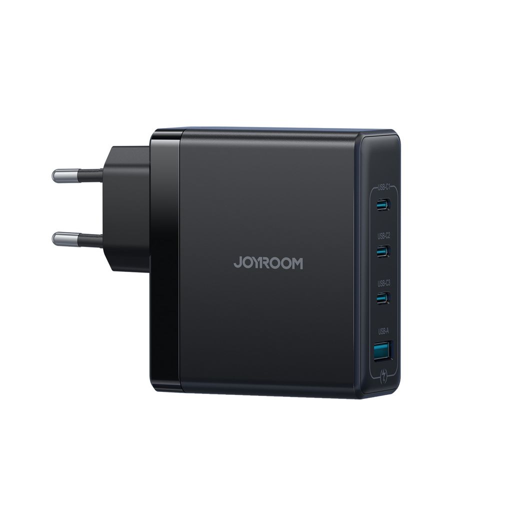 Joyroom 100W GaN Moniporttipikalaturi USB-C-kaapelilla 240W, 2m – Musta