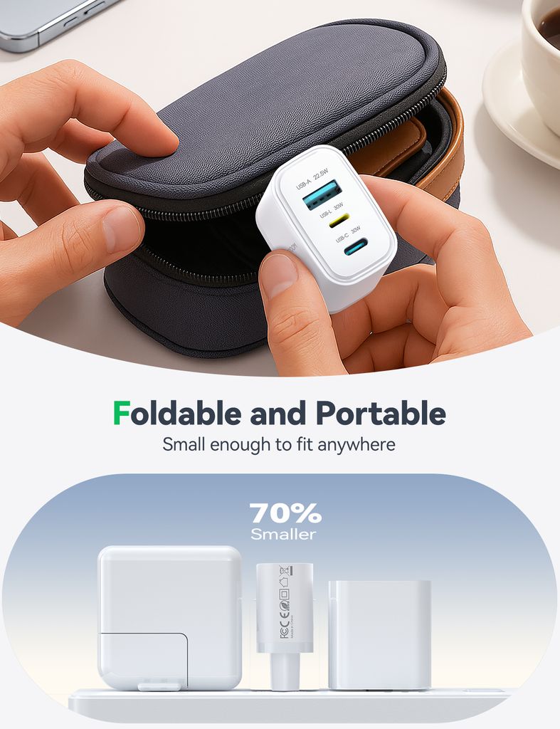 Joyroom JR-TG6 PD 30W Snabbladdare - Vit