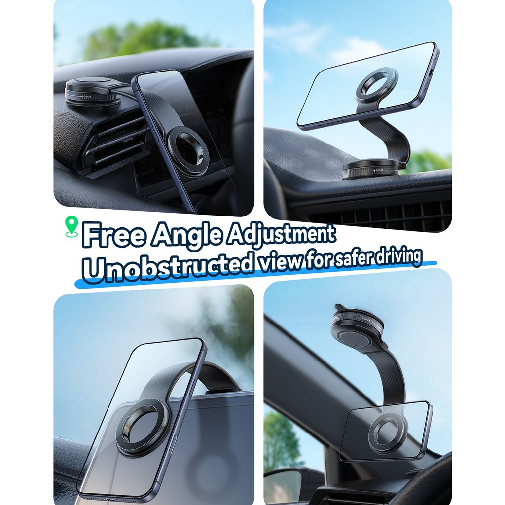 Joyroom JR-ZS518 böjbar magnetisk telefonhållare – svart