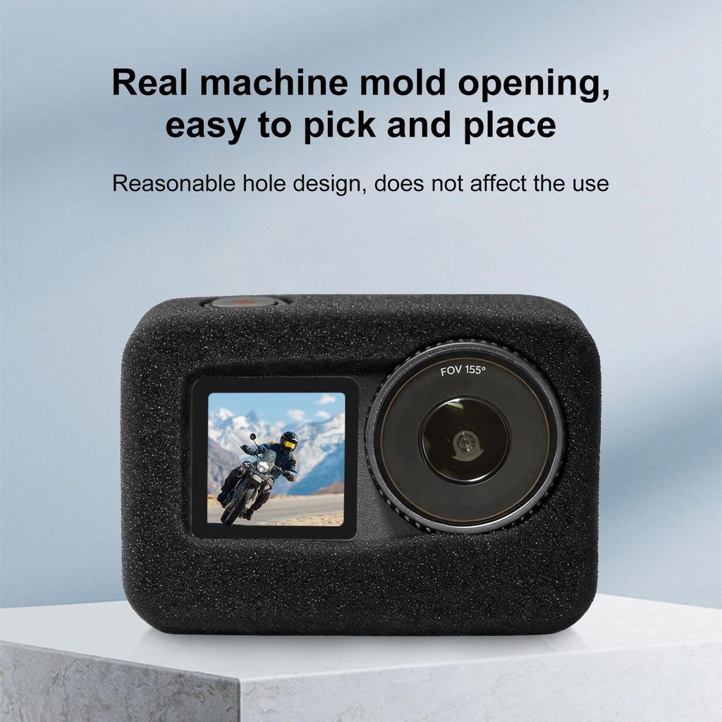 PULUZ Højdensitets Skumbeskytter til DJI Osmo Action 6 – Sort