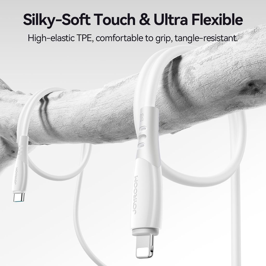 Joyroom S-A59 hurtigladekabel USB-C til Lightning 30W 1.2m – hvit