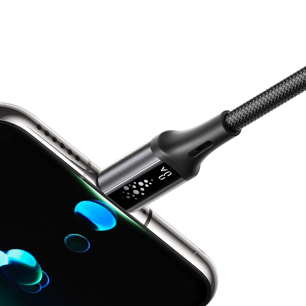 Joyroom S-A60 Hurtigopladningskabel USB-A til USB-C 3A – 1,2 m, Sort