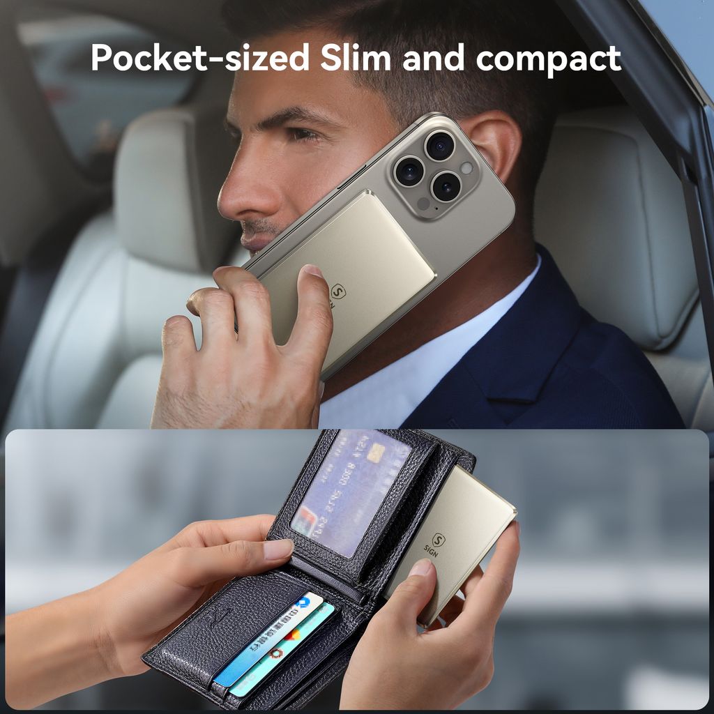 SiGN Magnetisk Trådlös Powerbank 5000mAh 20W Ultra Slim