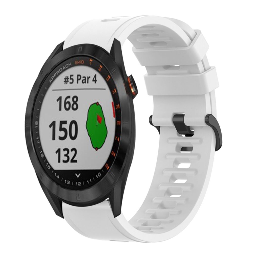 Garmin Approach S40 Urrem i silikone ensfarvet - Hvid