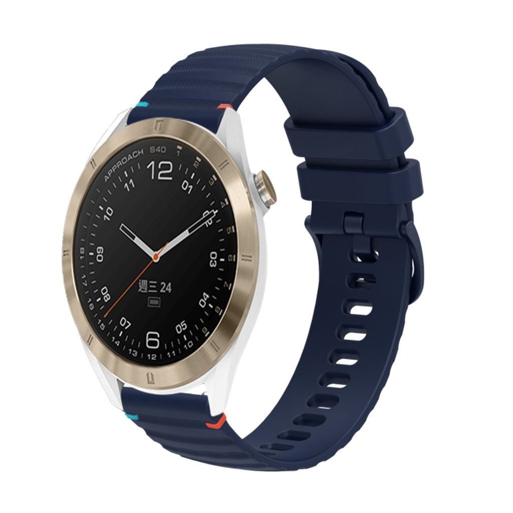 Garmin Approach S40 Urrem i tekstureret silikone - Blå