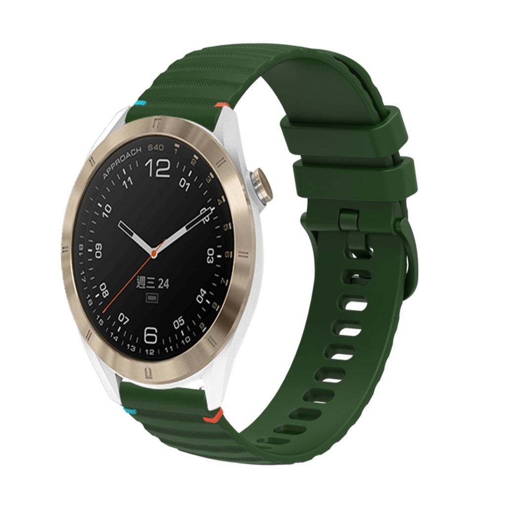 Garmin Approach S40 Urrem i tekstureret silikone - Grøn