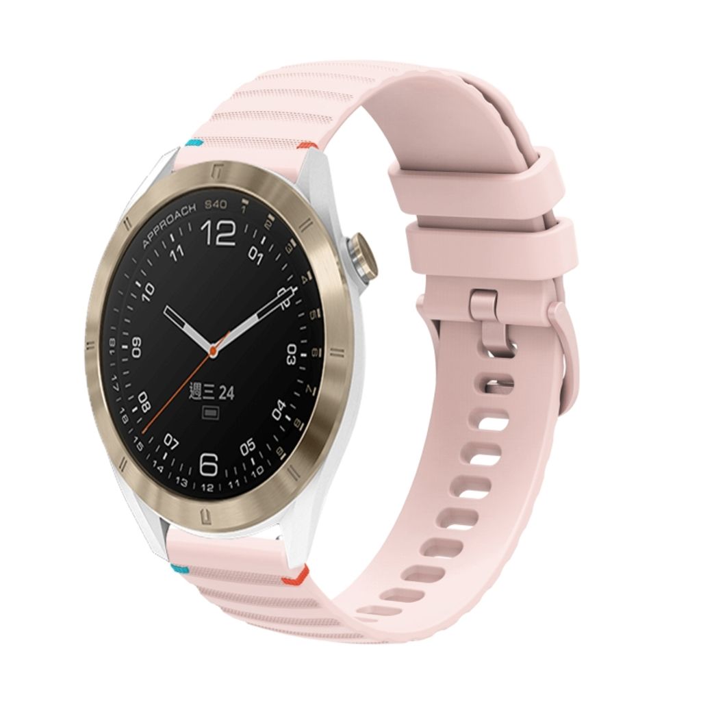 Garmin Approach S40 Urrem i tekstureret silikone - Lyserød