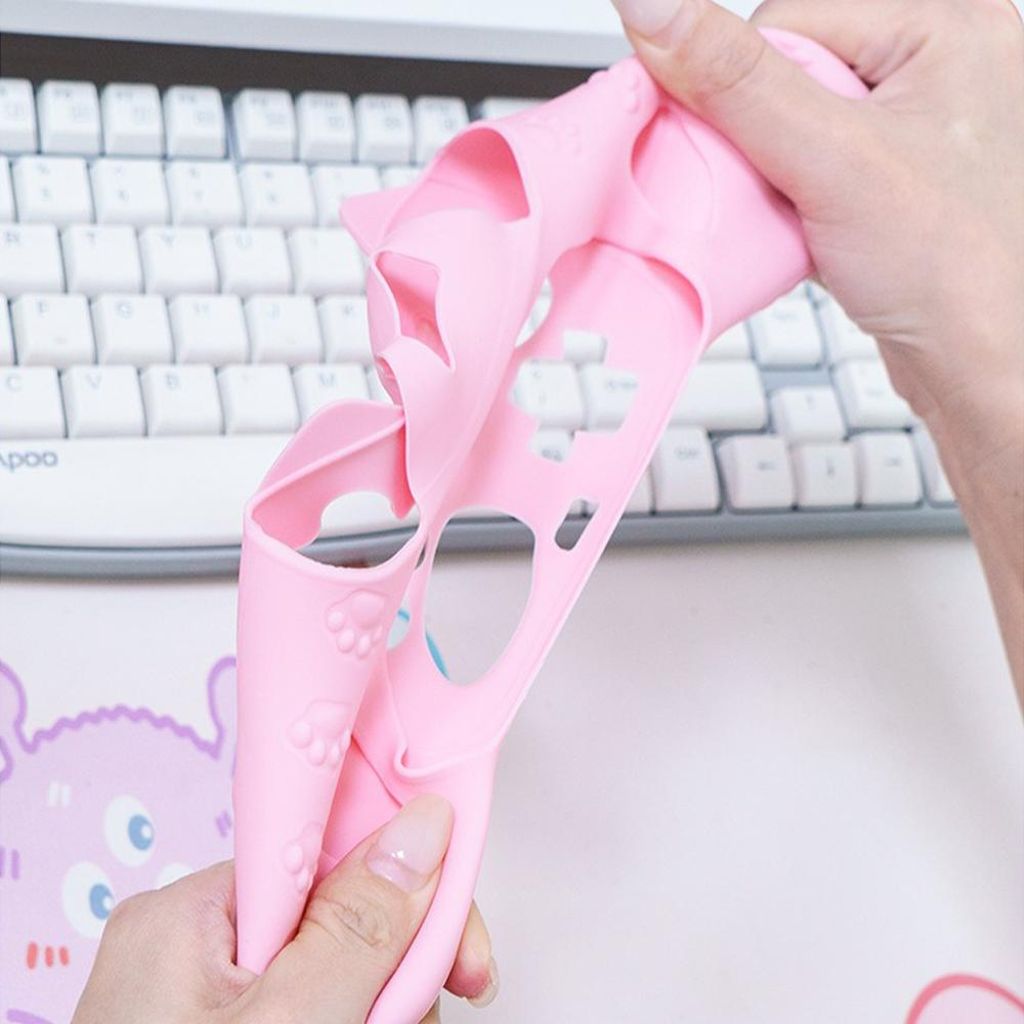 Nintendo Switch 2 Pro -ohjaimen silikonikuori Catille - valkoinen