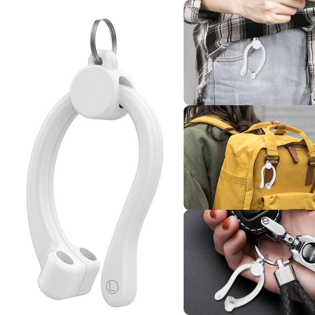 AhaStyle Magnetiska silikonöronkrokar för AirPods - vit