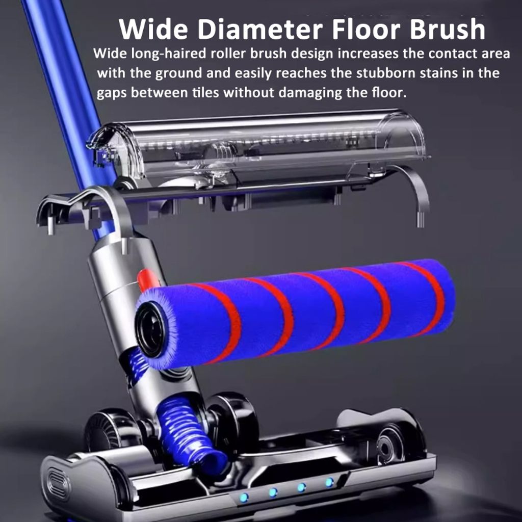 Dyson V10 Slim/V12 Slim Motoriserat golvborsthuvud med LED & mjuk sammetsborste
