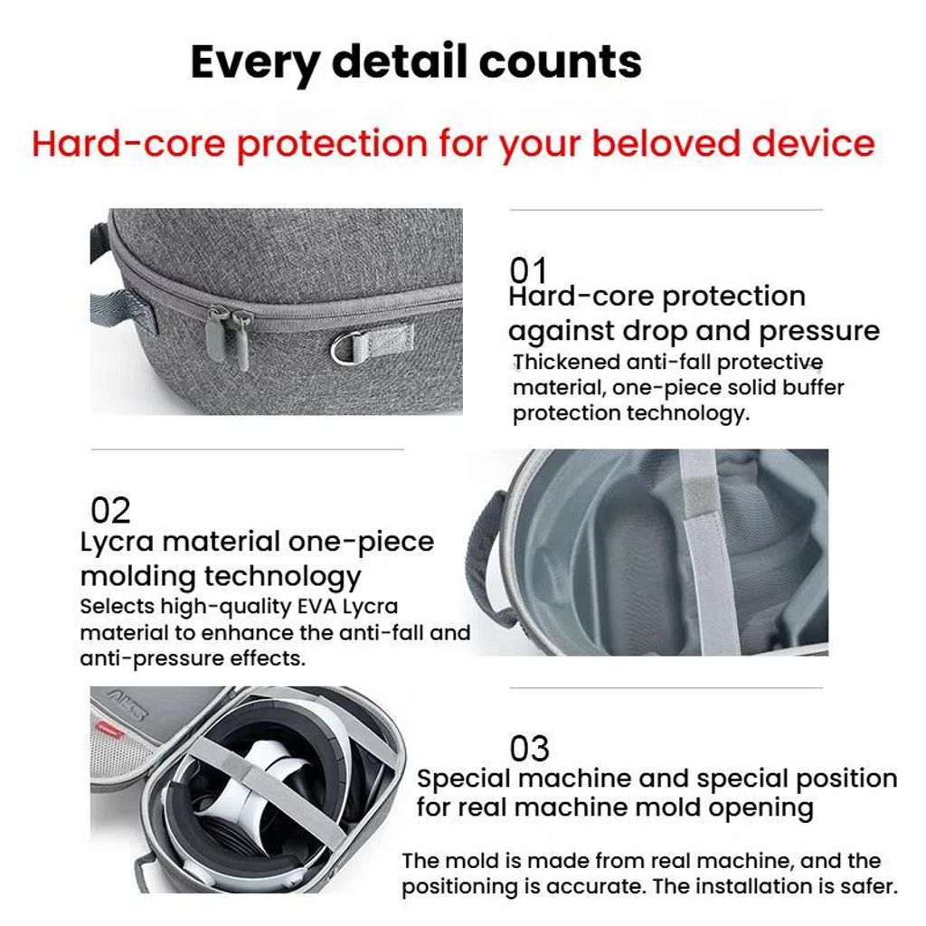 PlayStation VR2 -säilytyskotelo – tummanharmaa