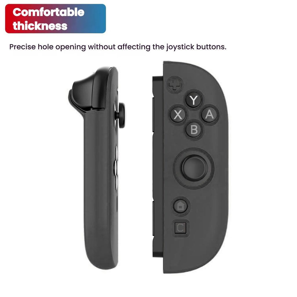 Silikoninen suojakotelo Nintendo Switch 2 Joy-Con -ohjaimille - musta