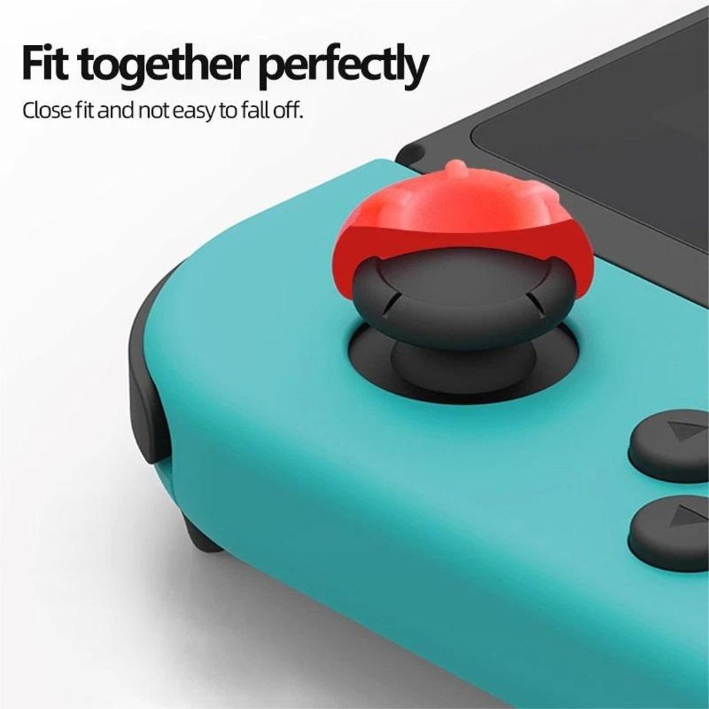 Silikoninen Joystick-suoja Nintendo Switch 2 Joy-Conille, 6 kpl - Sininen/Punainen