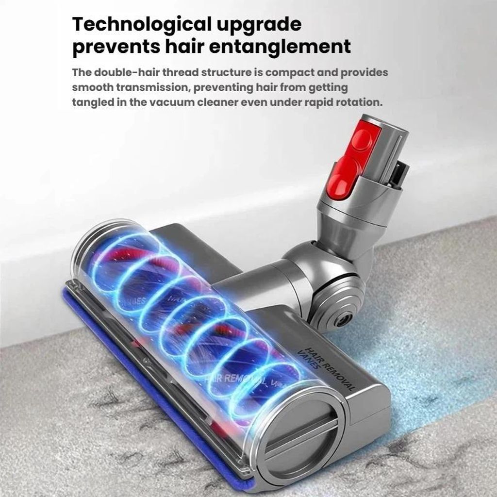 Direktdriven golvborste med LED-ljus till Dyson V7/V8/V10/V11/V15