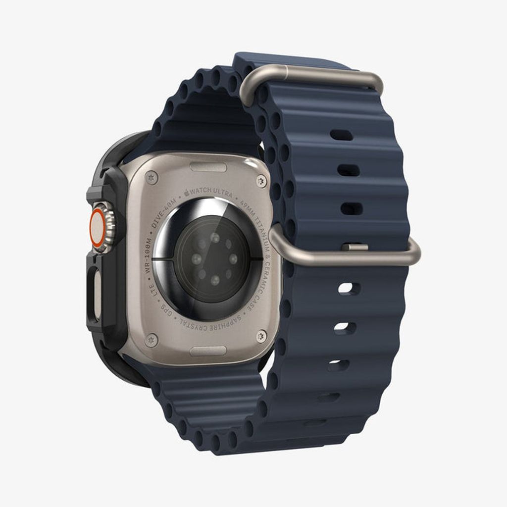 Spigen Apple Watch Ultra 4/3/2/1 49mm kuori Lock Fit - Musta