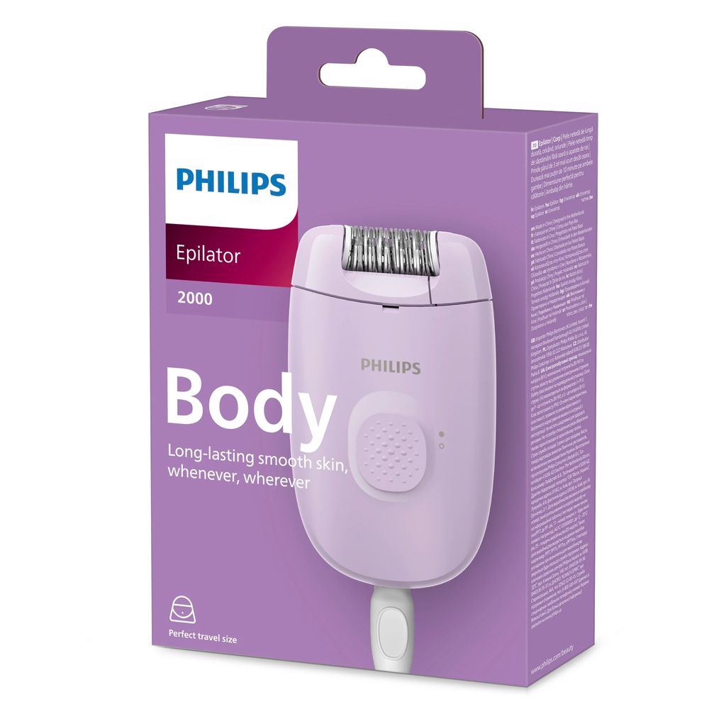 Philips 2000 Series BRE238/00 epilator för kropp och ben – vit