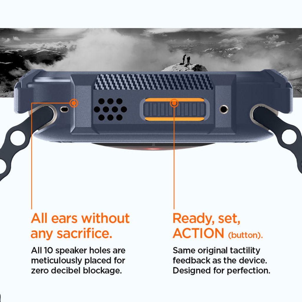 Spigen Apple Watch Ultra 4/3/2/1 49mm kuori Rugged Armor - Sininen
