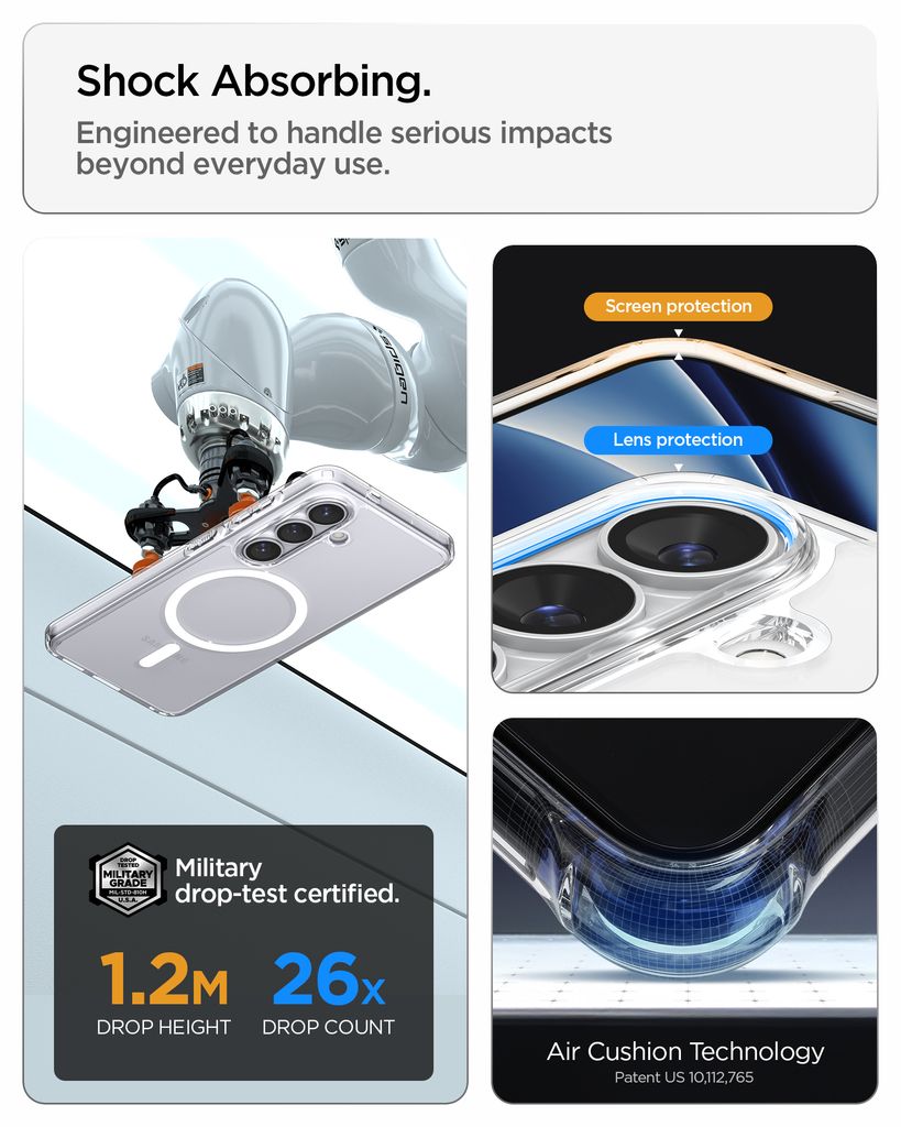 Spigen Galaxy S26 Plus Ultra Hybrid MagFit Skal - Transparent/Vit