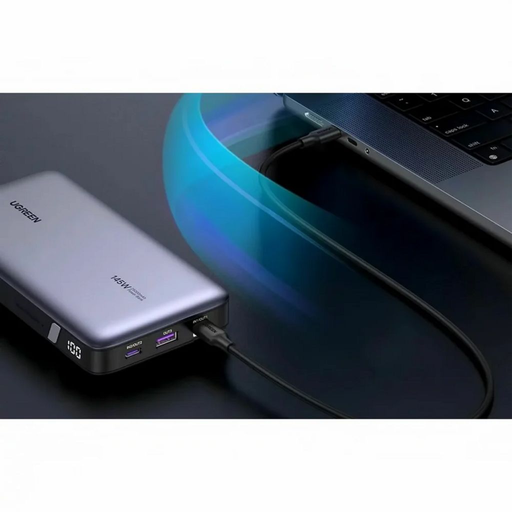 UGREEN PB205 Powerbank 25000mAh 145W Snabbladdning – Grå