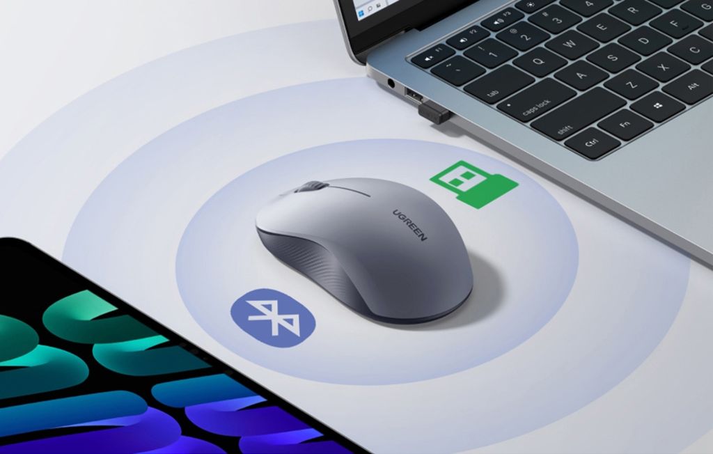UGREEN Wireless Mouse Multi-mode M331 – Gray