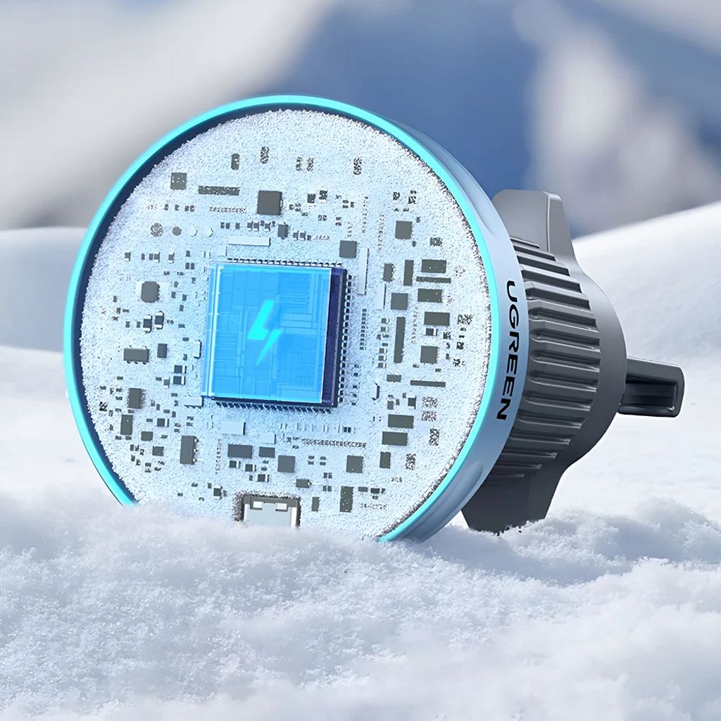 UGREEN W758 trådlös billaddare 25W – blå