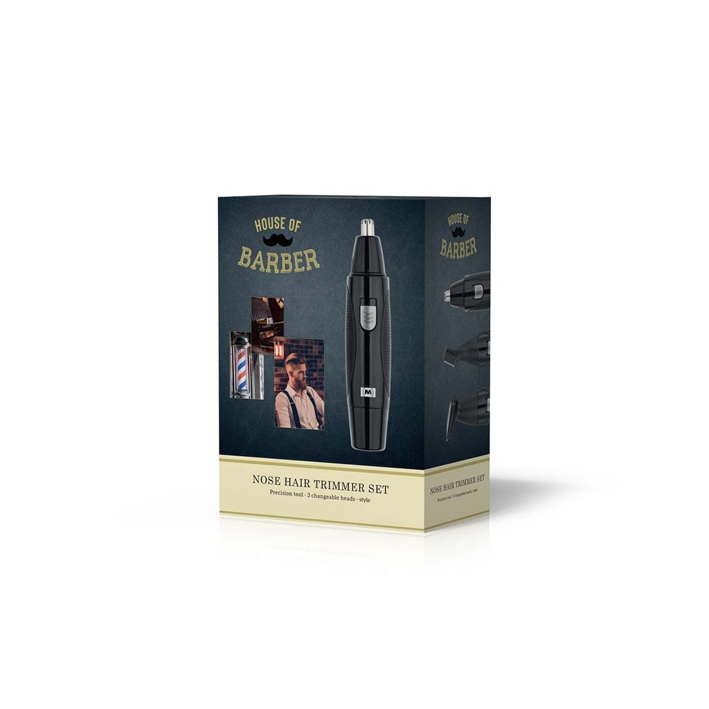 Melissa näshårstrimmer set 1,5W – svart