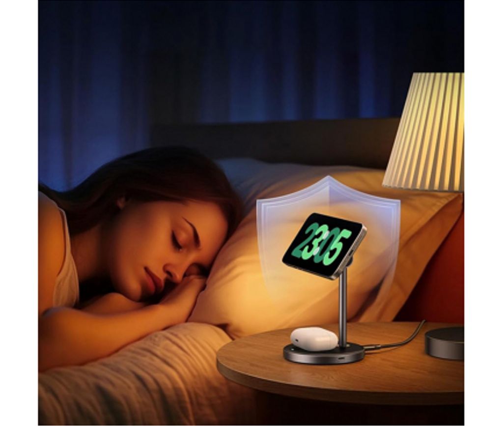 UGREEN W710 3-i-1 trådløs lader 20W – svart
