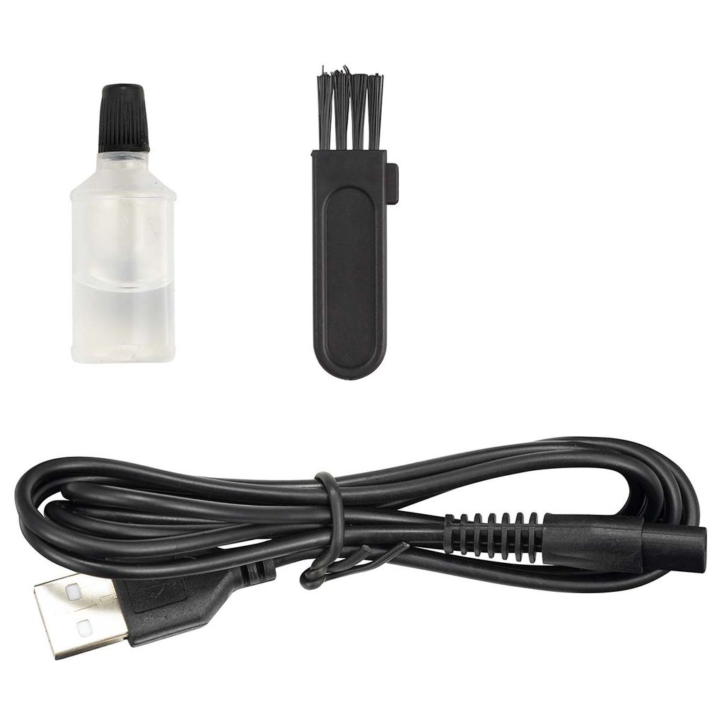 Melissa uppladdningsbar skägg- och kroppstrimmer, ultrarunn rakhyvel – svart