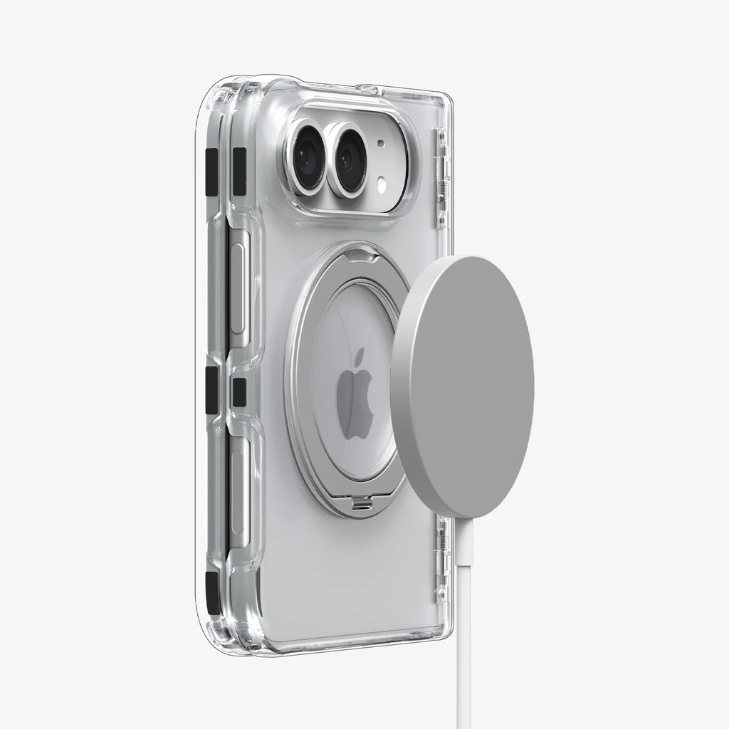 Spigen Ultra Hybrid Pro S MagFit Skal till iPhone Duo - Transparent vit
