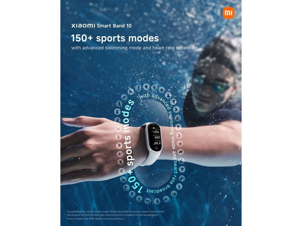 Xiaomi Smart Band 10 Mystic Rose – Smart aktivitetsarmbånd