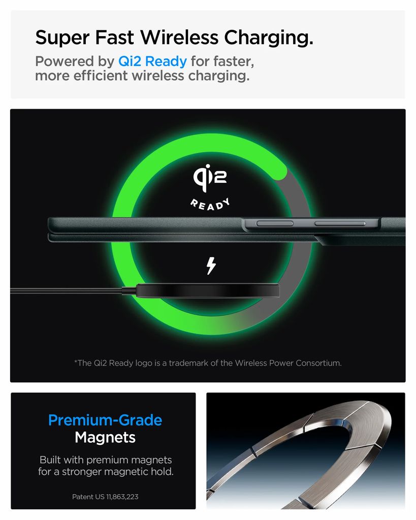 Spigen Air Fit Pro MagFit Deksel til Samsung Galaxy Z Fold8 - Svart