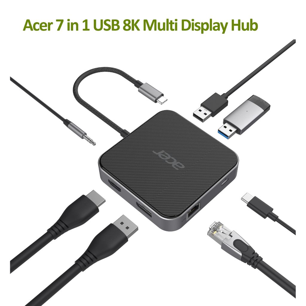 Acer USB4 Multidisplay 7 porter Dokkingstasjon