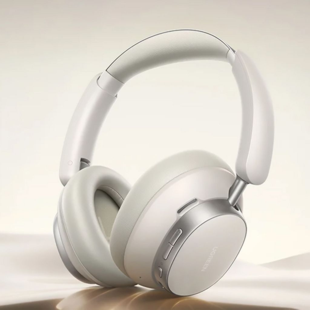 UGREEN HP206 trådløse over-ear høretelefoner med Bluetooth og ANC - hvid