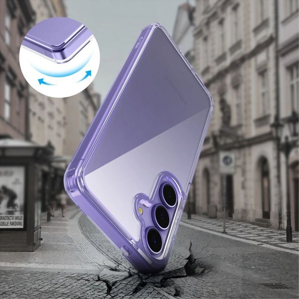 Tech-Protect FlexAir Hybrid Case for Samsung Galaxy S25 FE - Transparent
