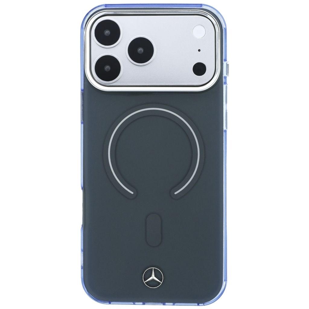 Mercedes Double Layer Iconic Logo MagSafe -kuori till iPhone 18 Pro Max/17 Pro Max - Harmaa