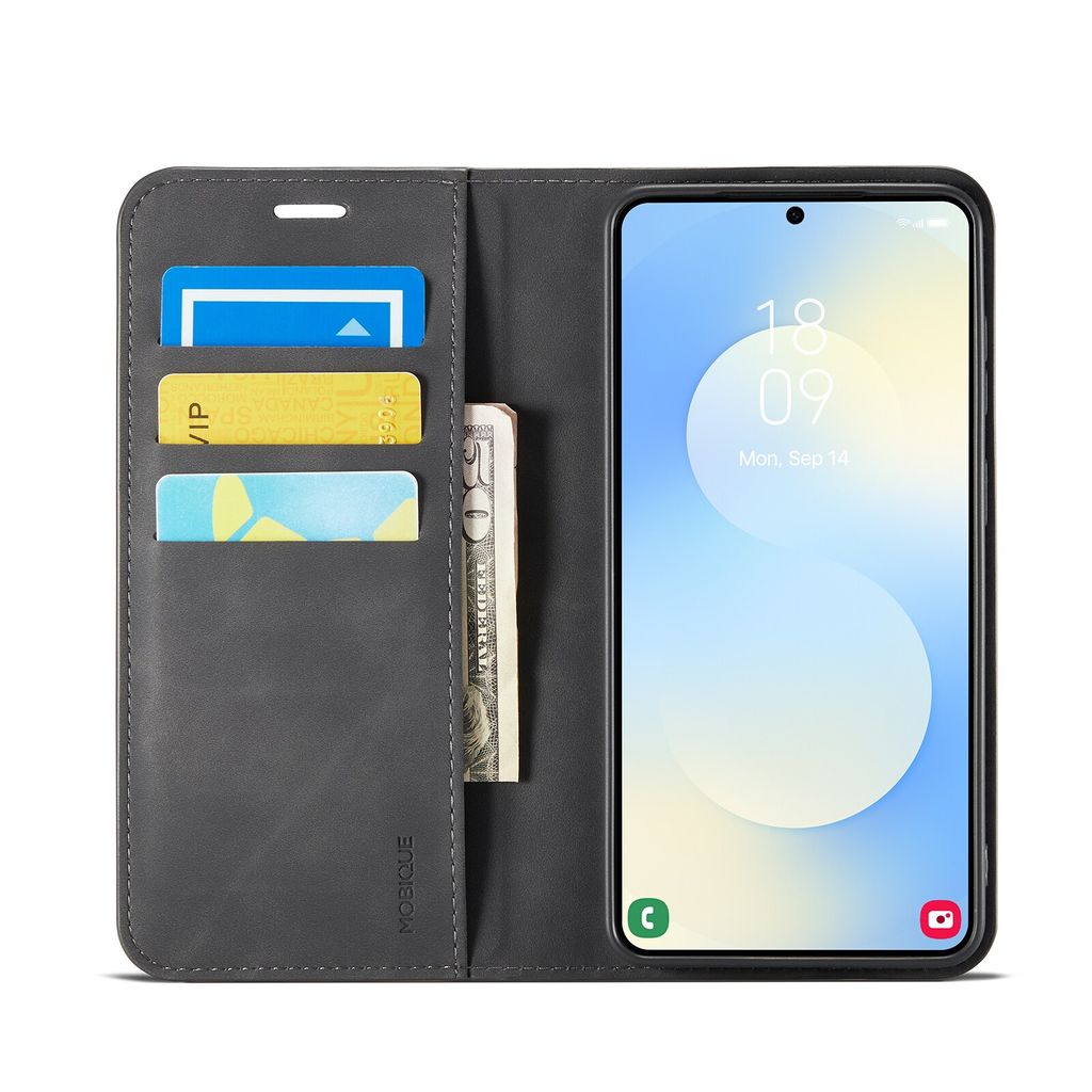 Mobique Samsung Galaxy S26 Plus Lommeboketui Slim – Svart