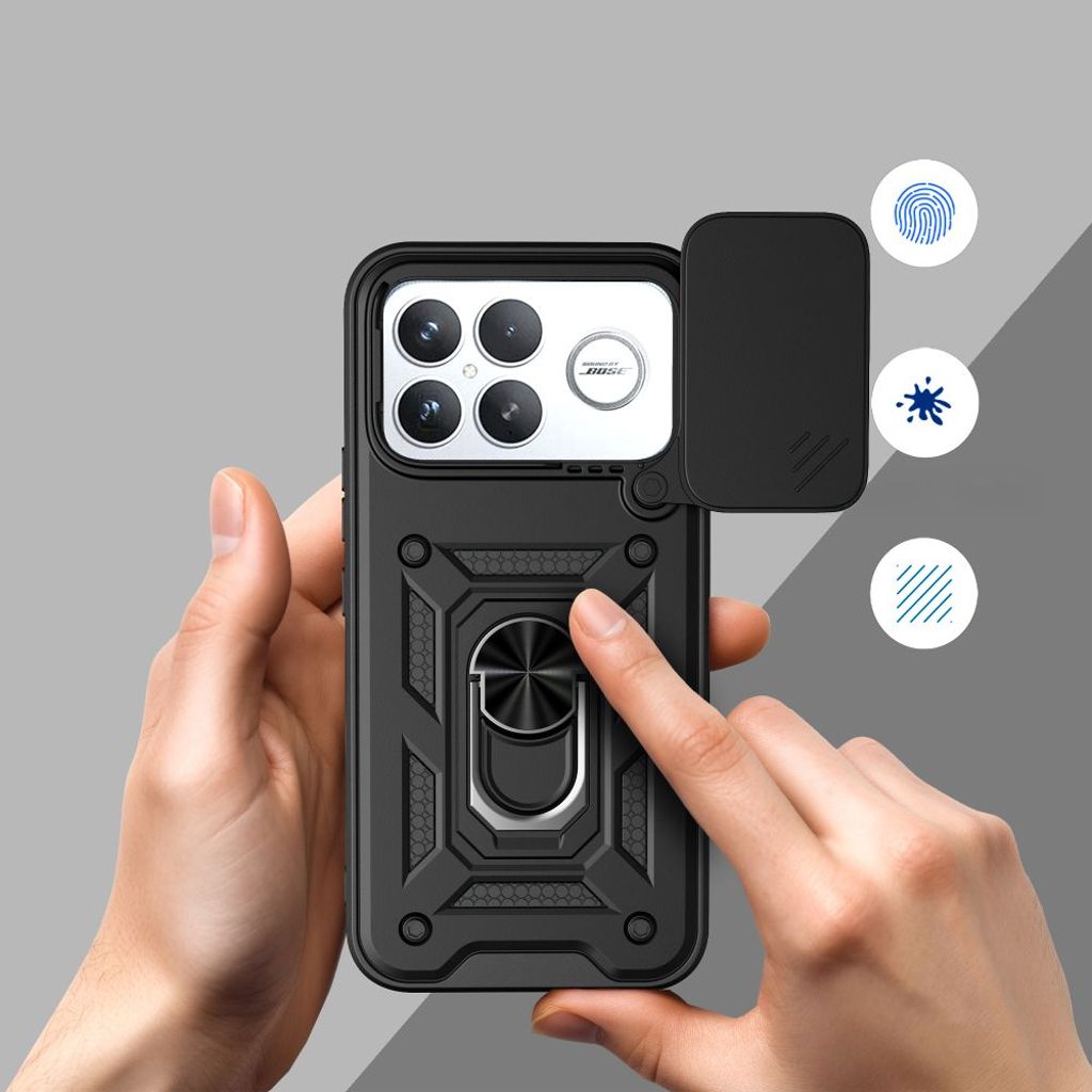 Tech-Protect CamShield Pro Cover til Xiaomi Poco F8 Ultra - Sort