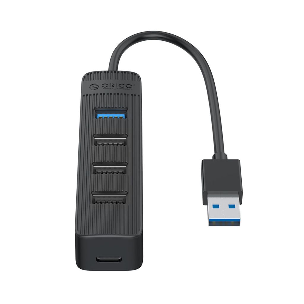 Orico TWU32-4A USB-A 3.1 -keskitin 4x USB-A -liitäntään - musta