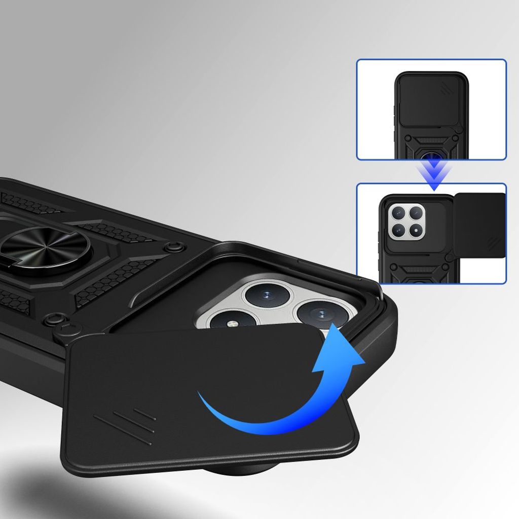 Tech-Protect CamShield Pro Skal till Xiaomi Poco F8 - Svart